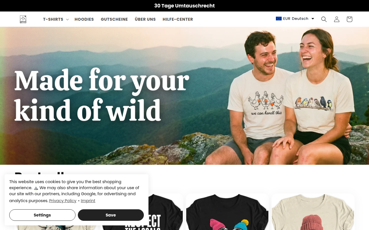 Screenshot van wild-spirit.store