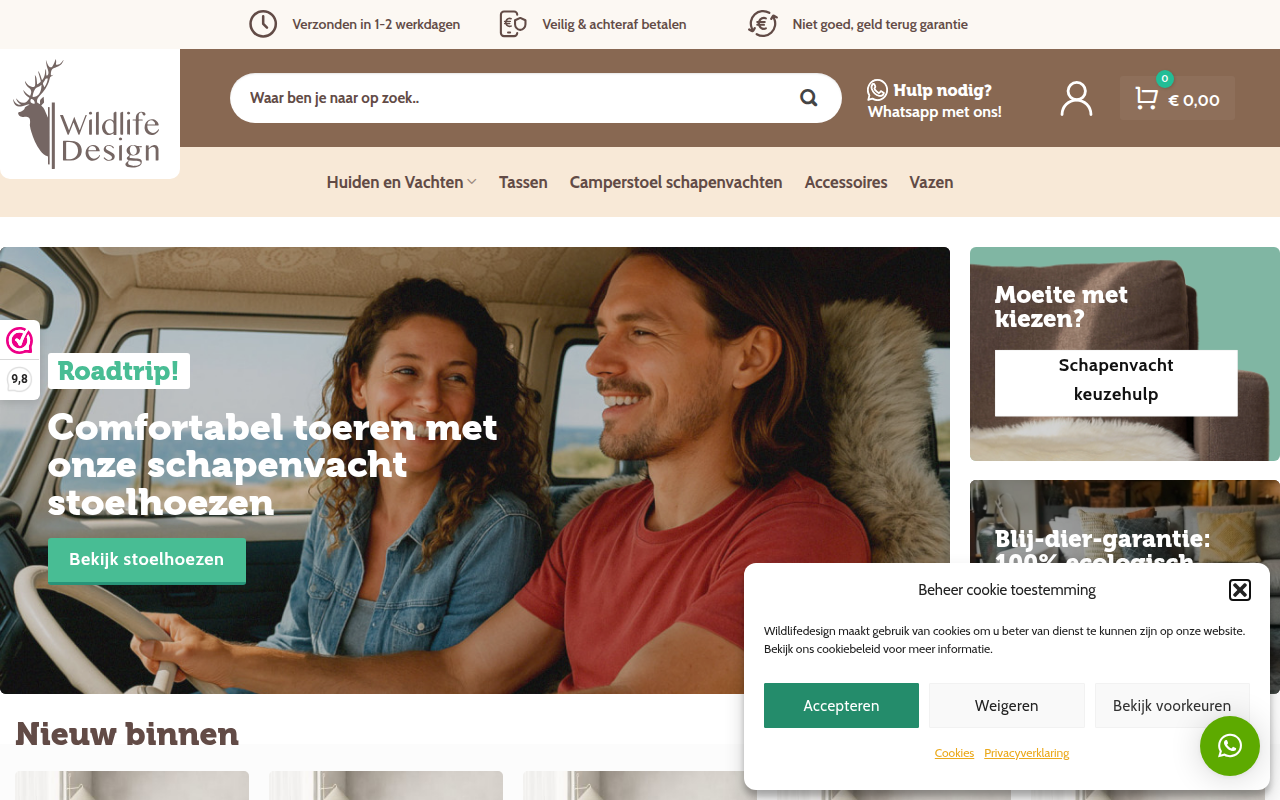 Screenshot van wildlifedesign.com