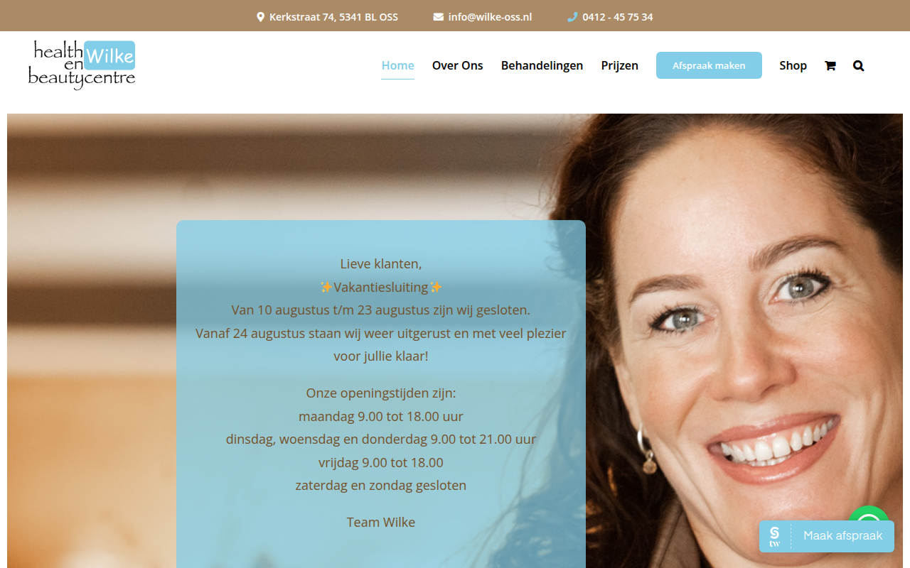 Screenshot van wilke-oss.nl