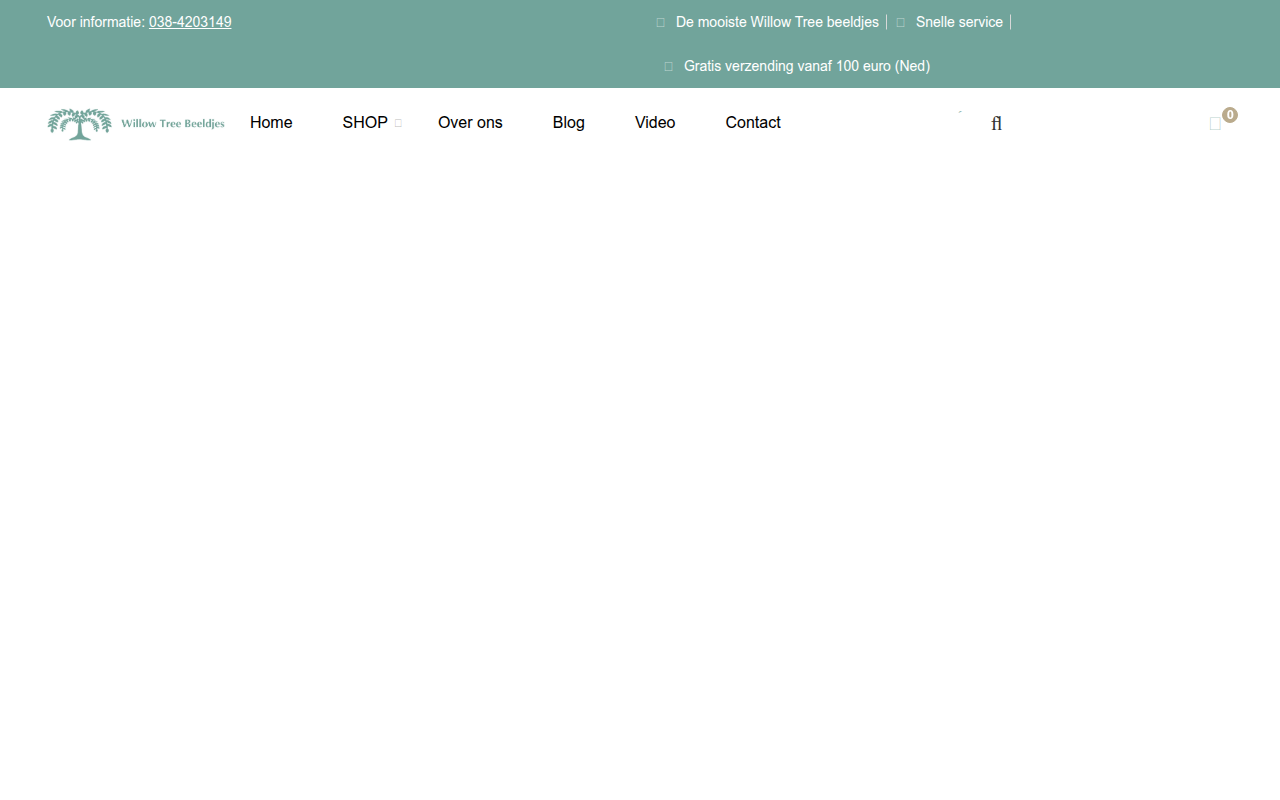 Screenshot van willowbeeldjes.nl