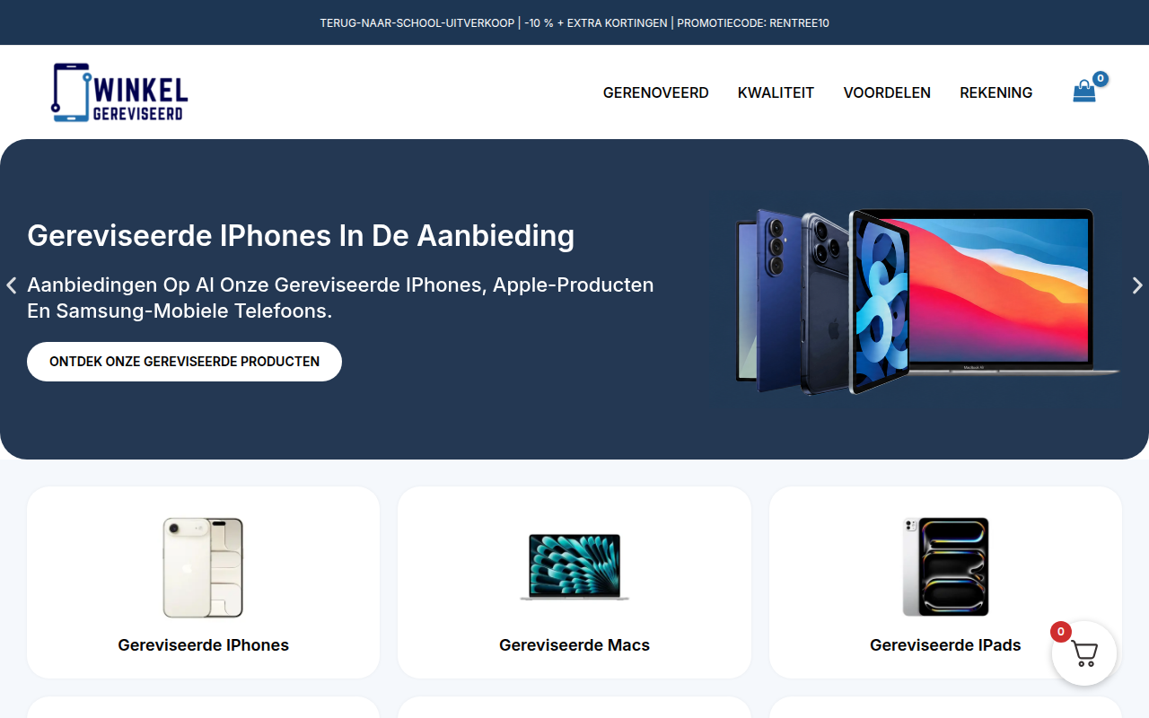 Screenshot van winkel-gereviseerd.com
