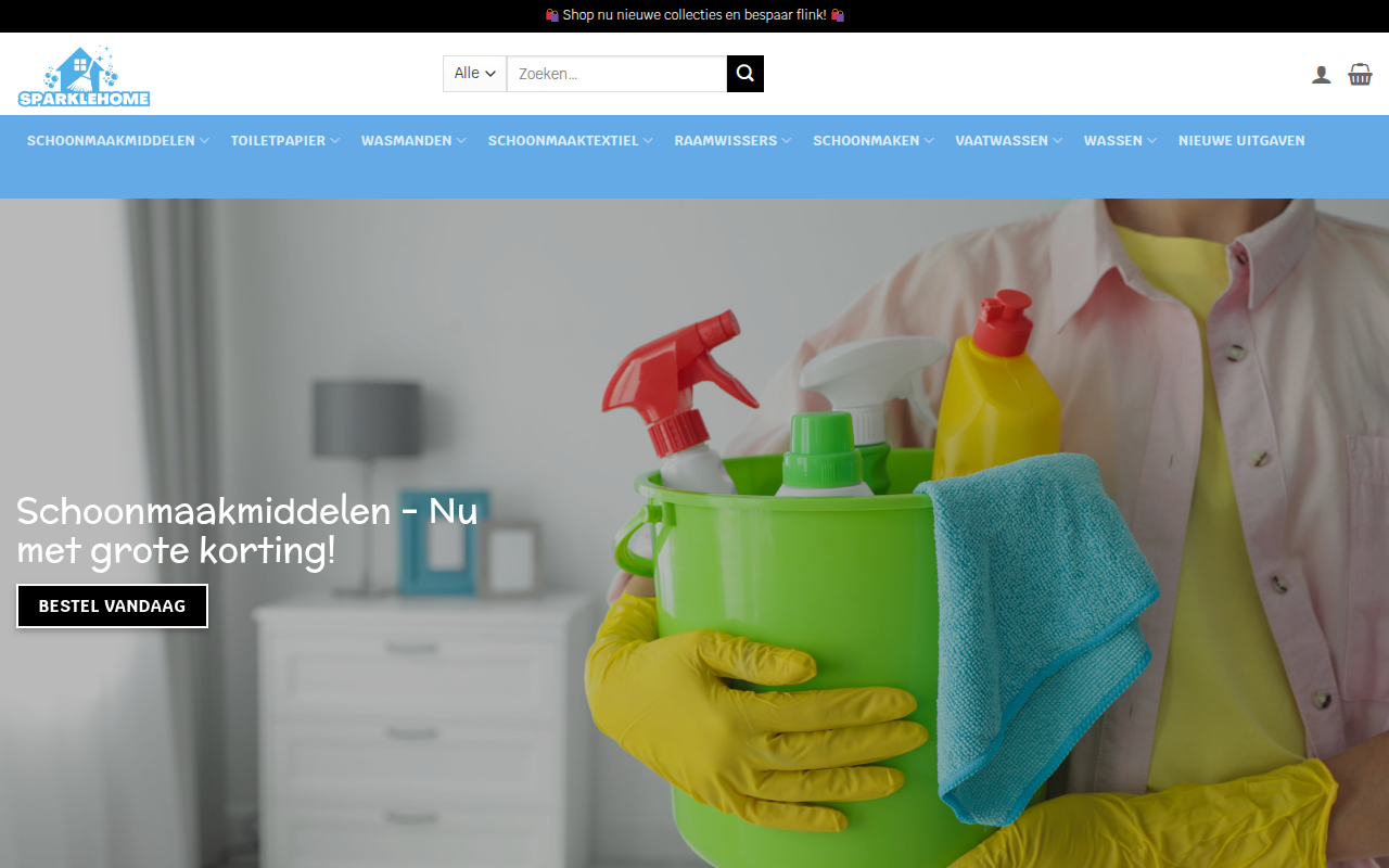 Screenshot van winkelschoonmaken.com