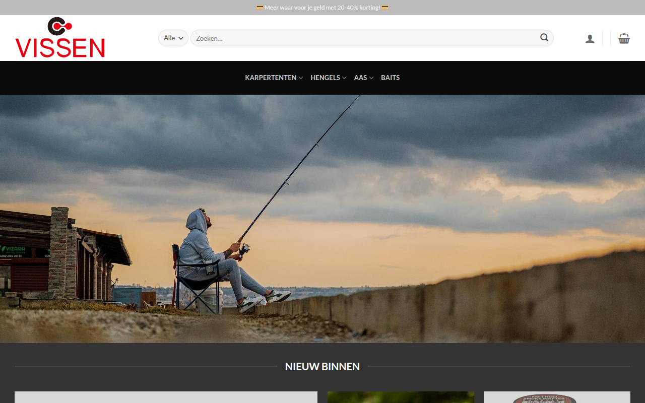 Screenshot van winkelvissen.com