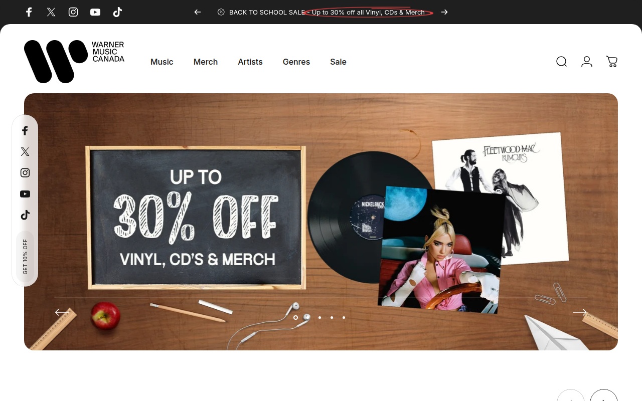 Screenshot van wmc.shop