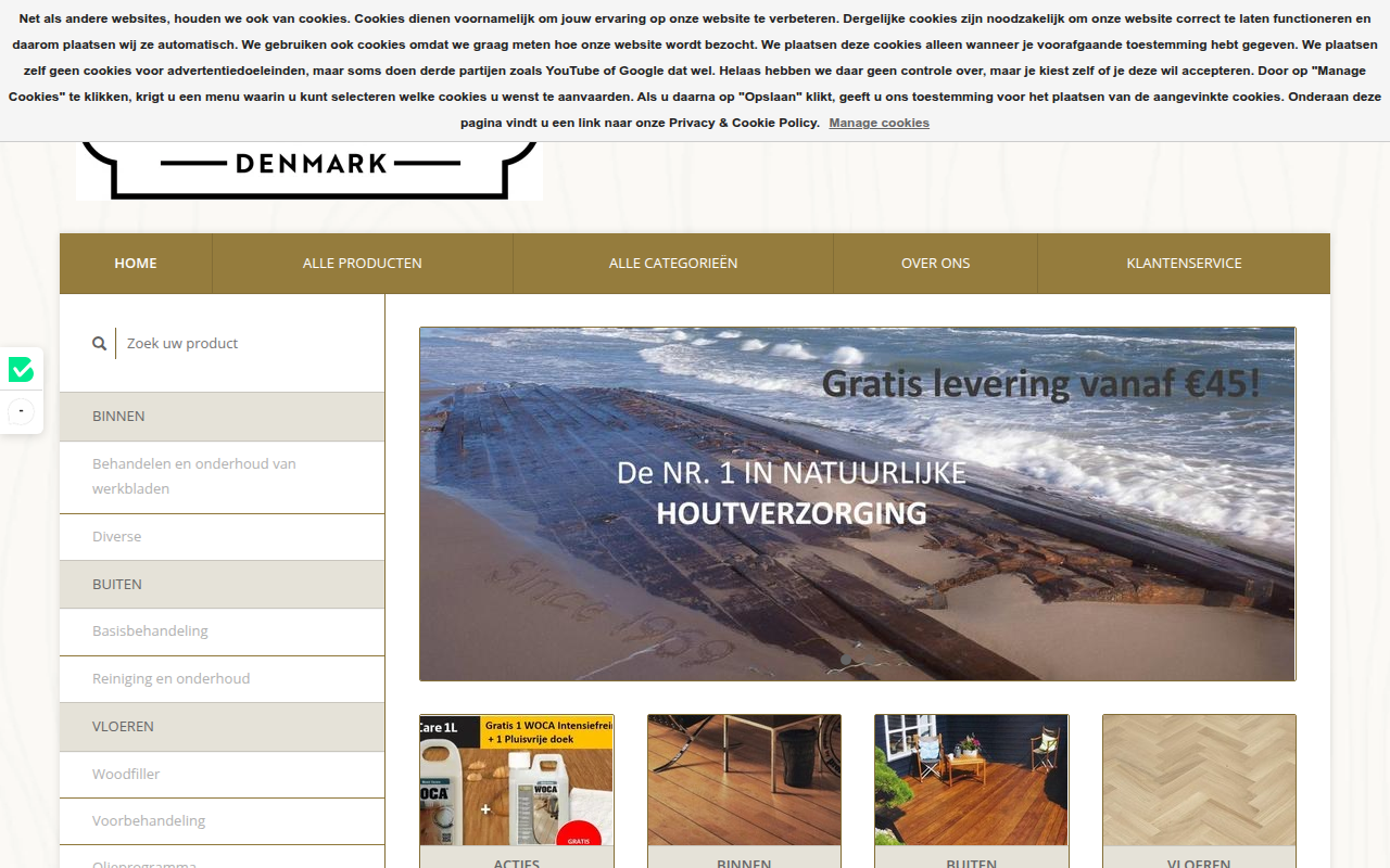 Screenshot van woca-webshop.be