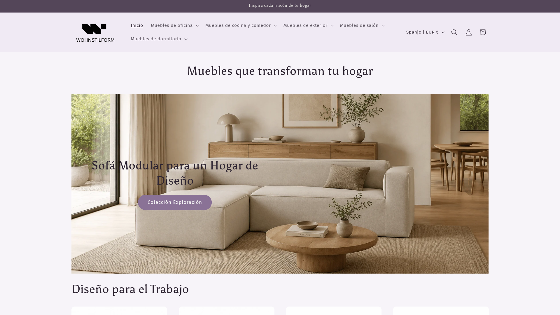 Screenshot van wohnstilform.com