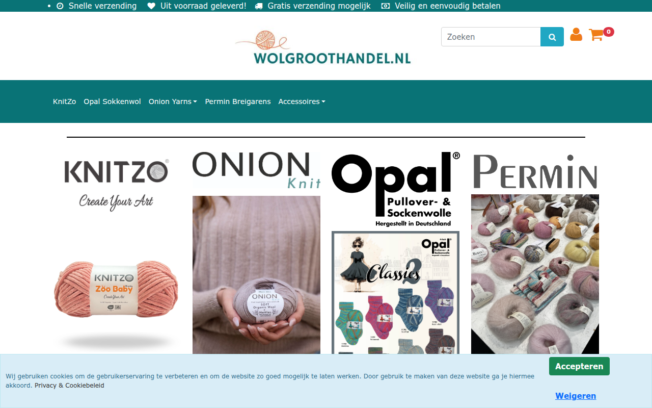 Screenshot van wolgroothandel.nl