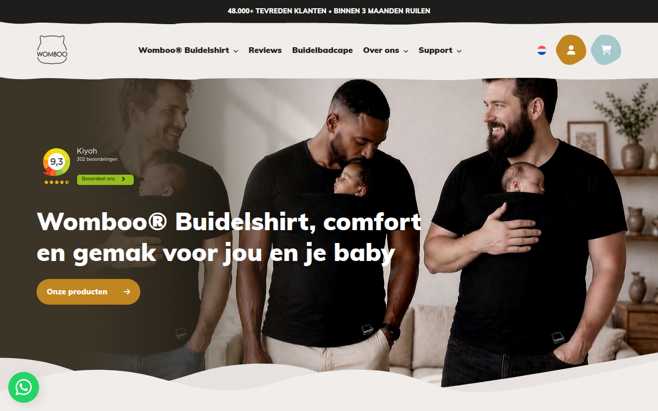 Screenshot van womboo.nl