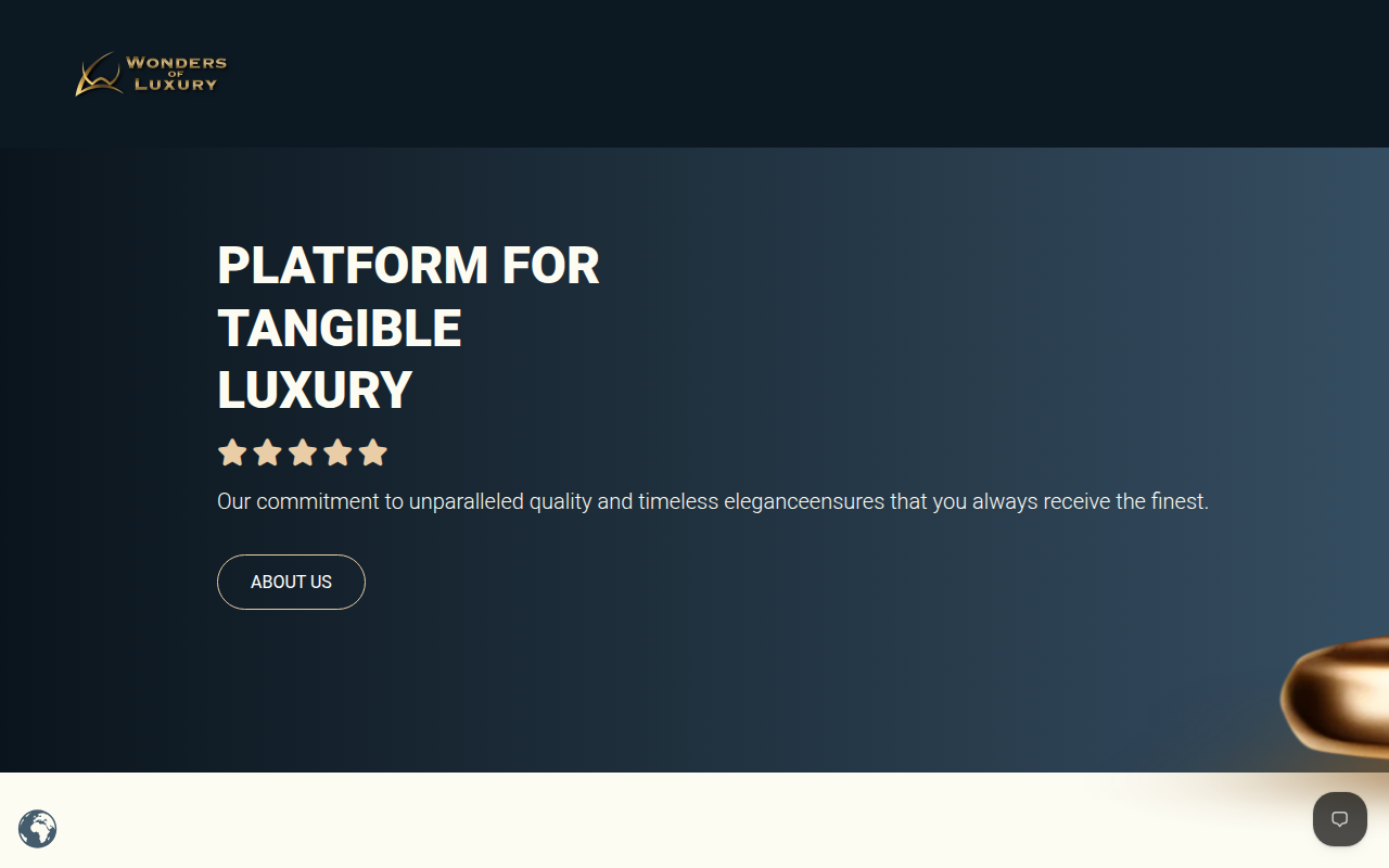 Screenshot van wondersofluxury.com