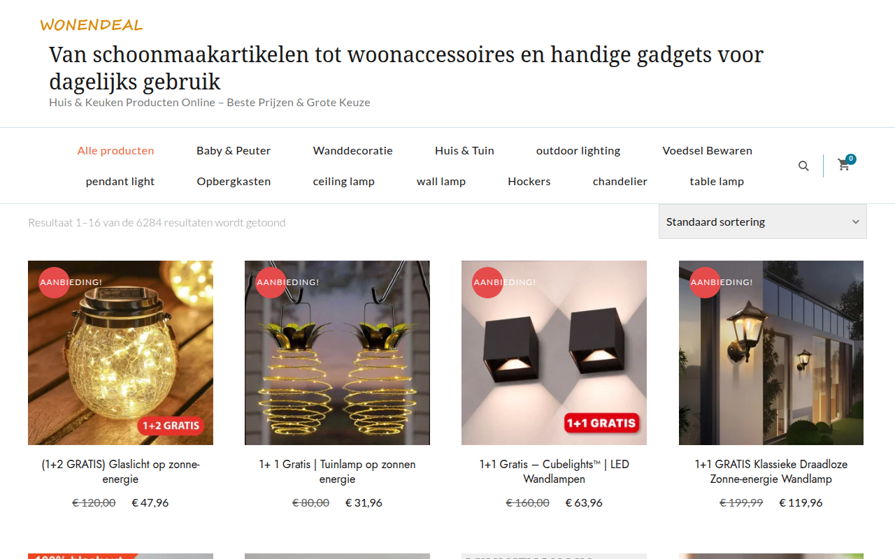 Screenshot van wonendeal.com