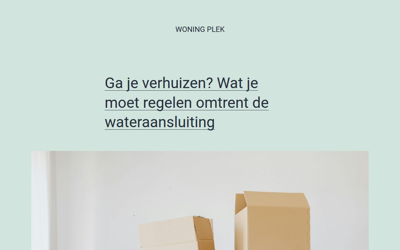 Screenshot van woningplek.nl