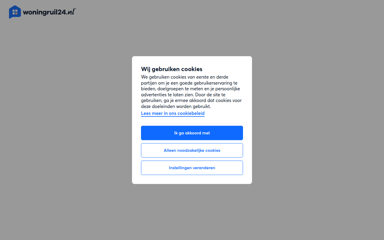 Screenshot van woningruil24.nl