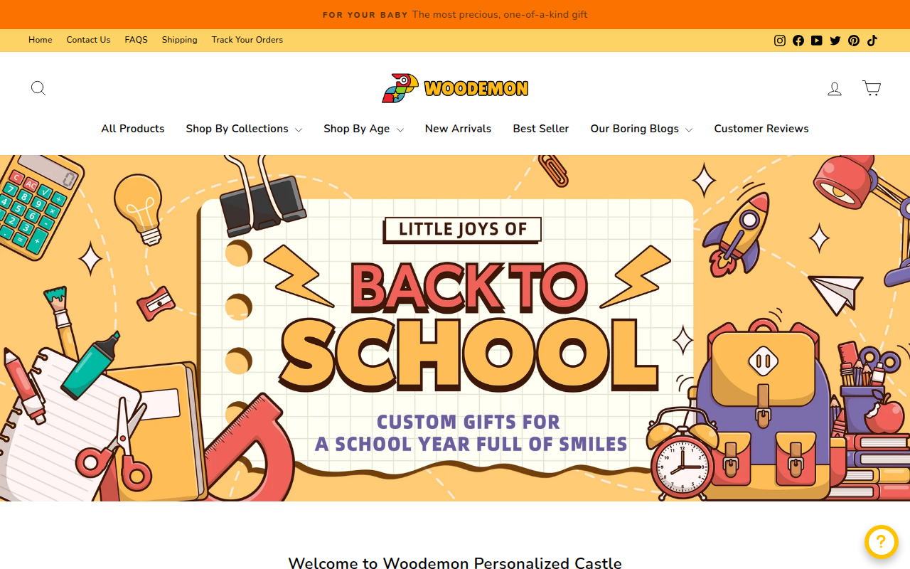 Screenshot van woodemon.com