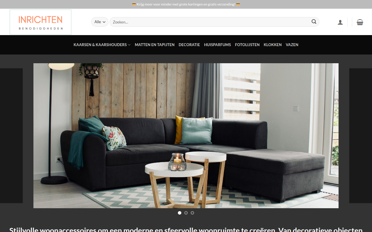 Screenshot van woonaccessoiresnl.com