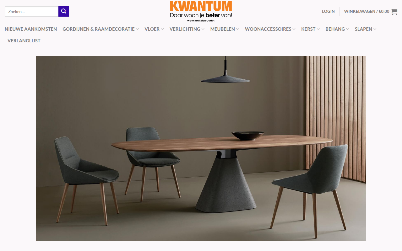 Screenshot van woonartikelenoutlet.com
