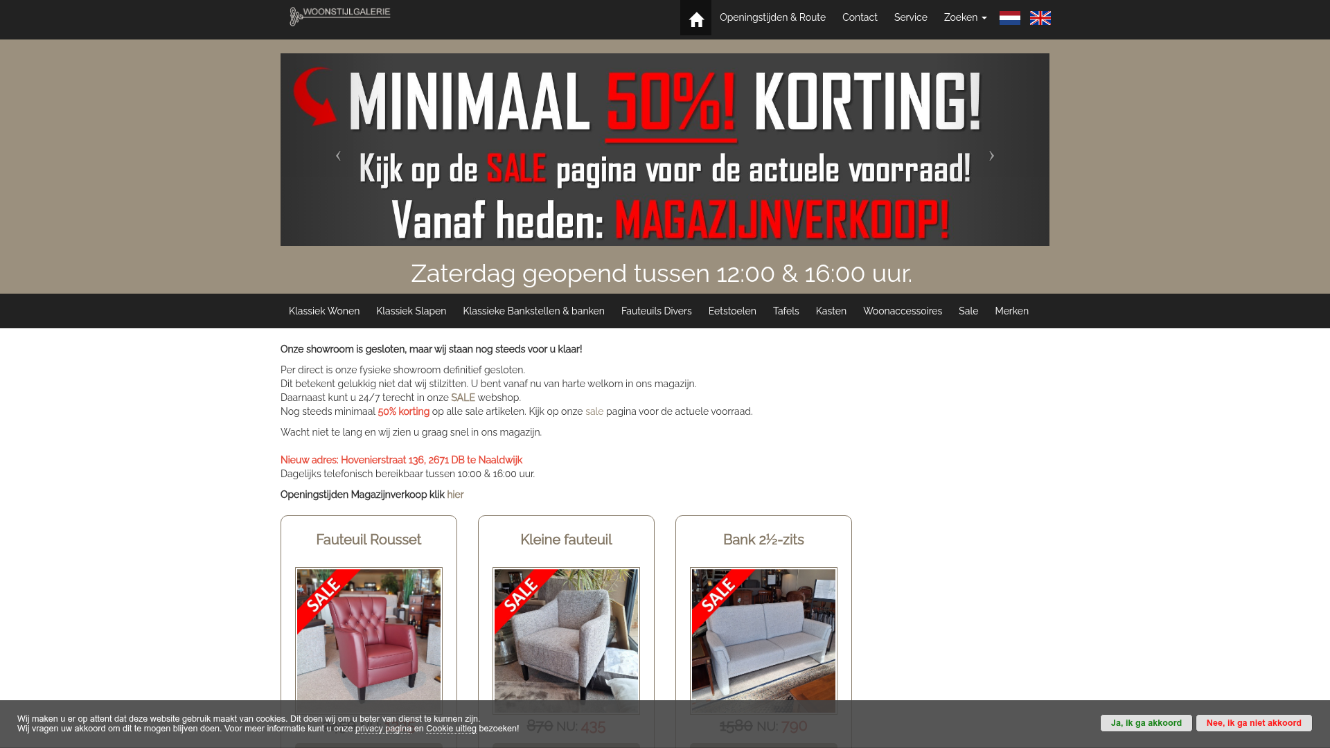 Screenshot van woonstijlgalerie.nl