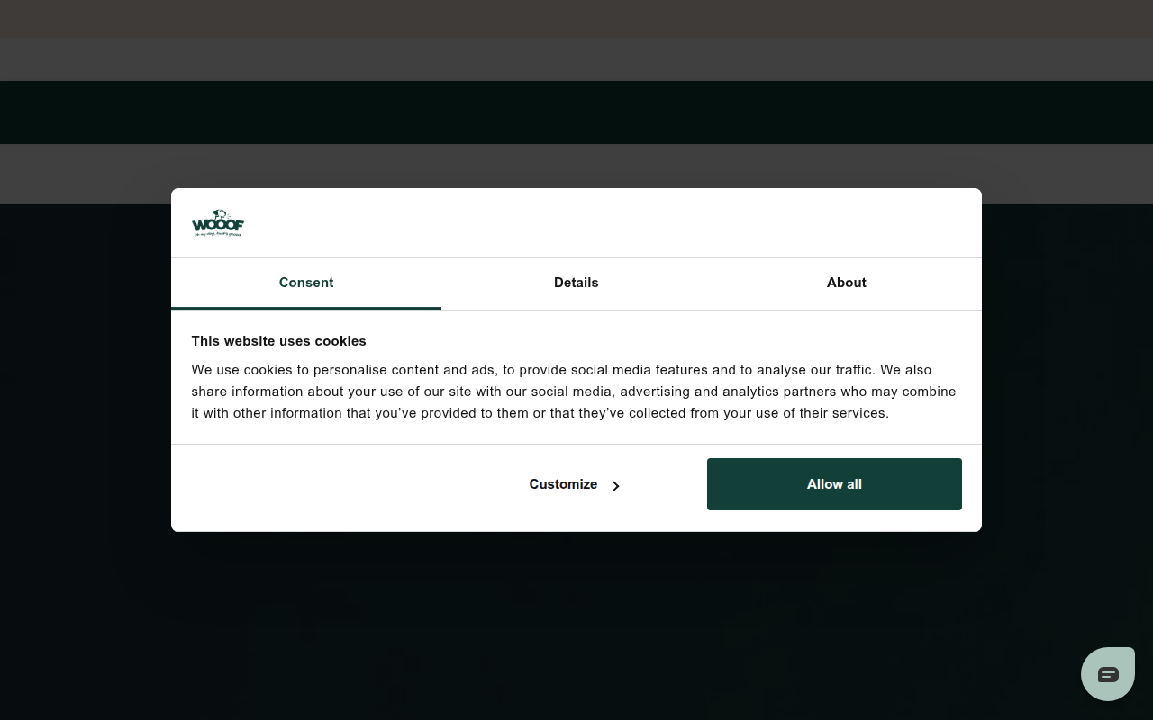 Screenshot van wooof.com