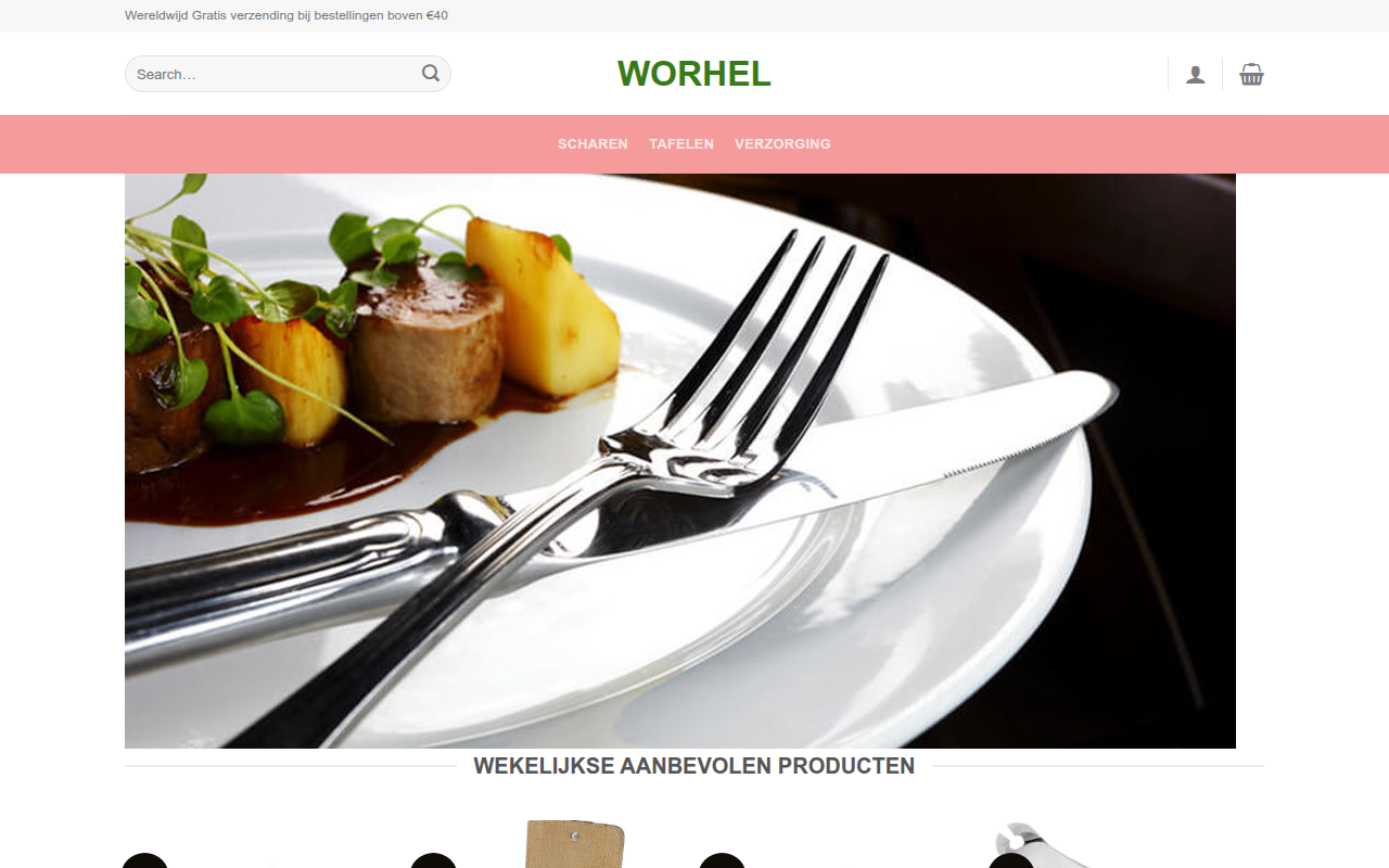 Screenshot van worhel.shop