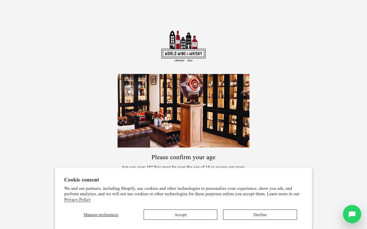 Screenshot van worldwinewhisky.com