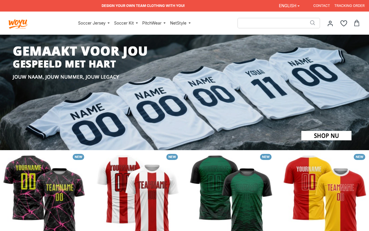 Screenshot van woyu.nl