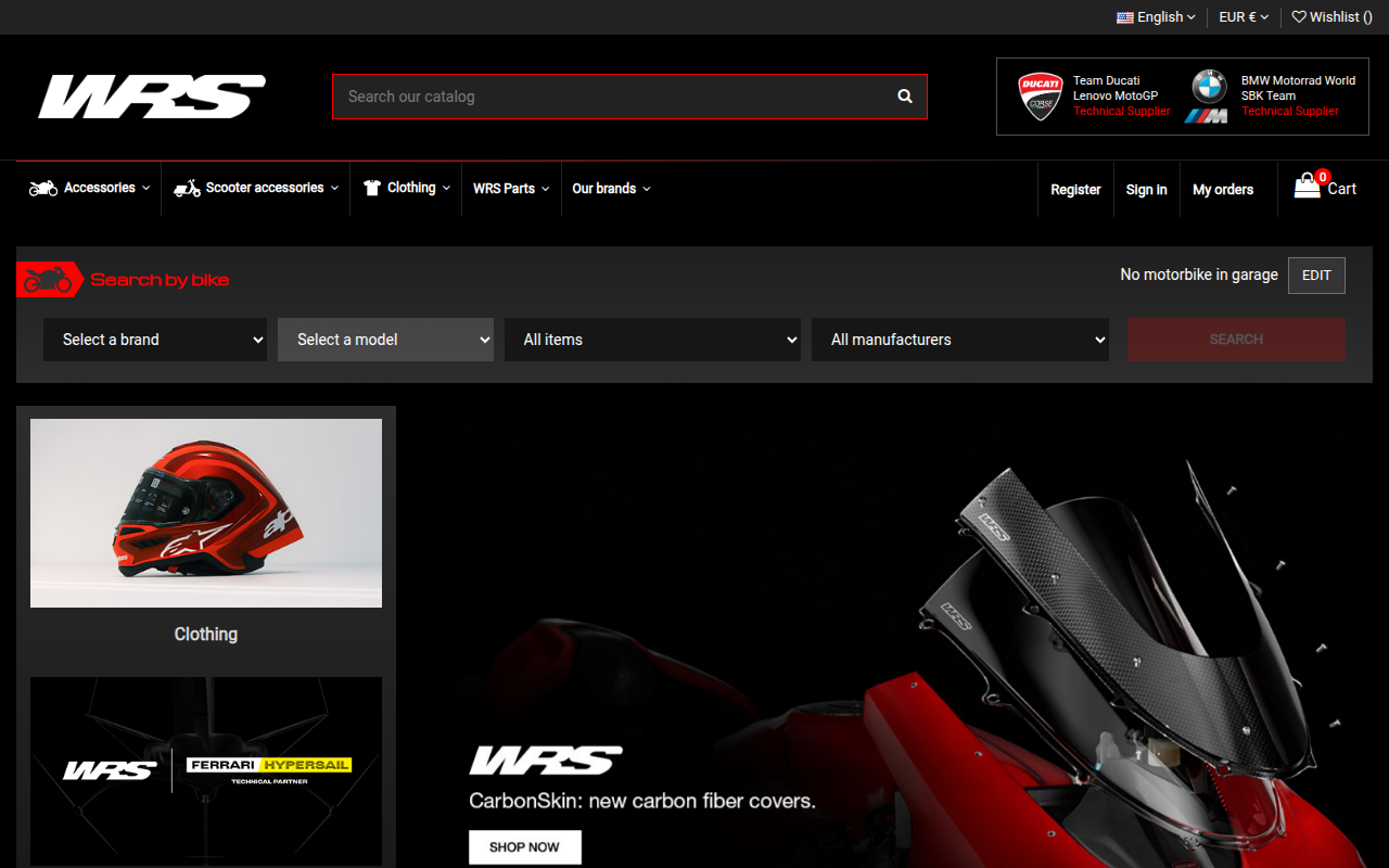 Screenshot van wrs.it