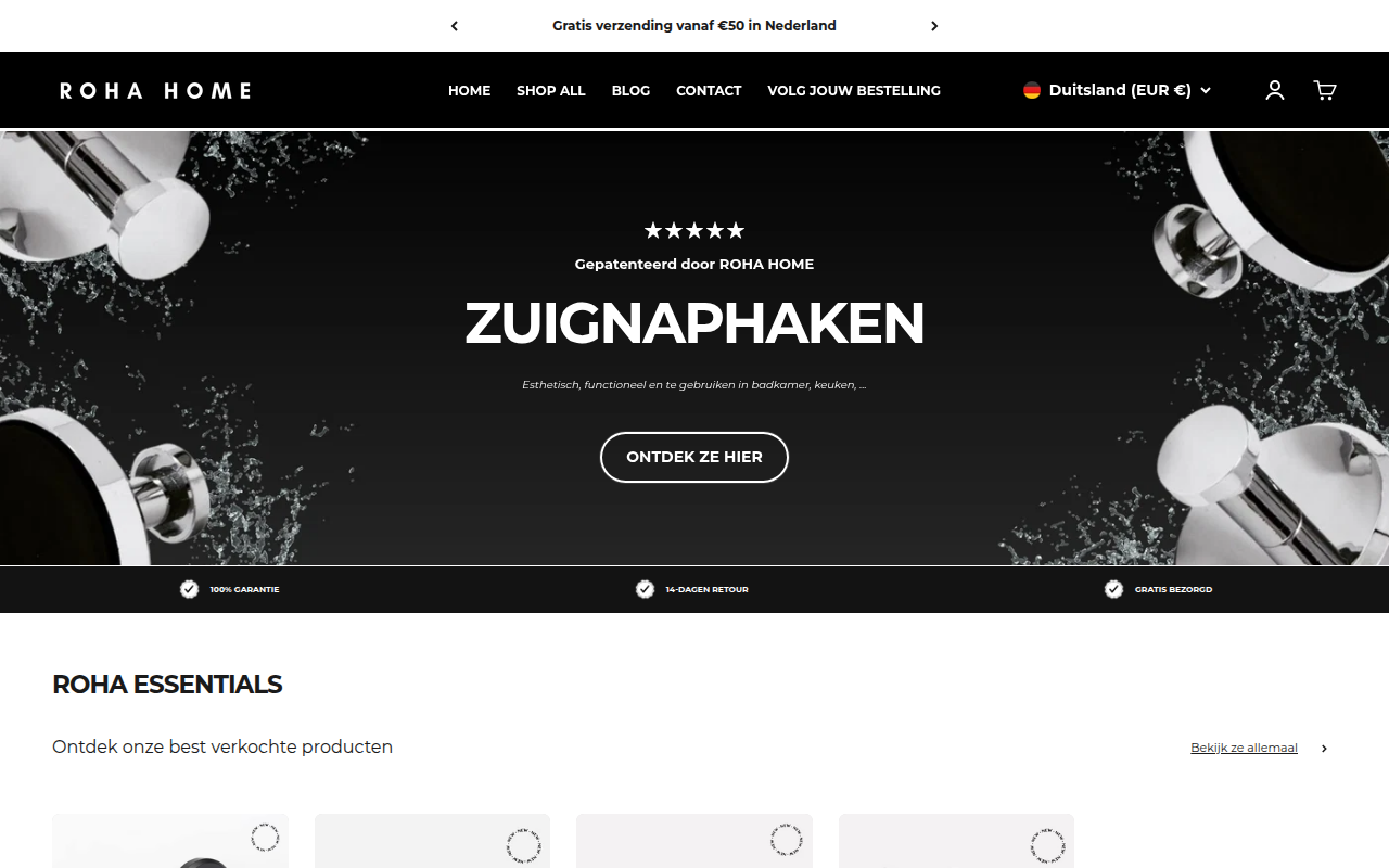 Screenshot van xothi-noble.nl
