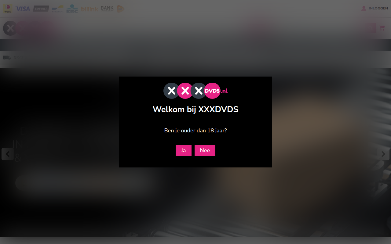 Screenshot van xxxdvds.nl