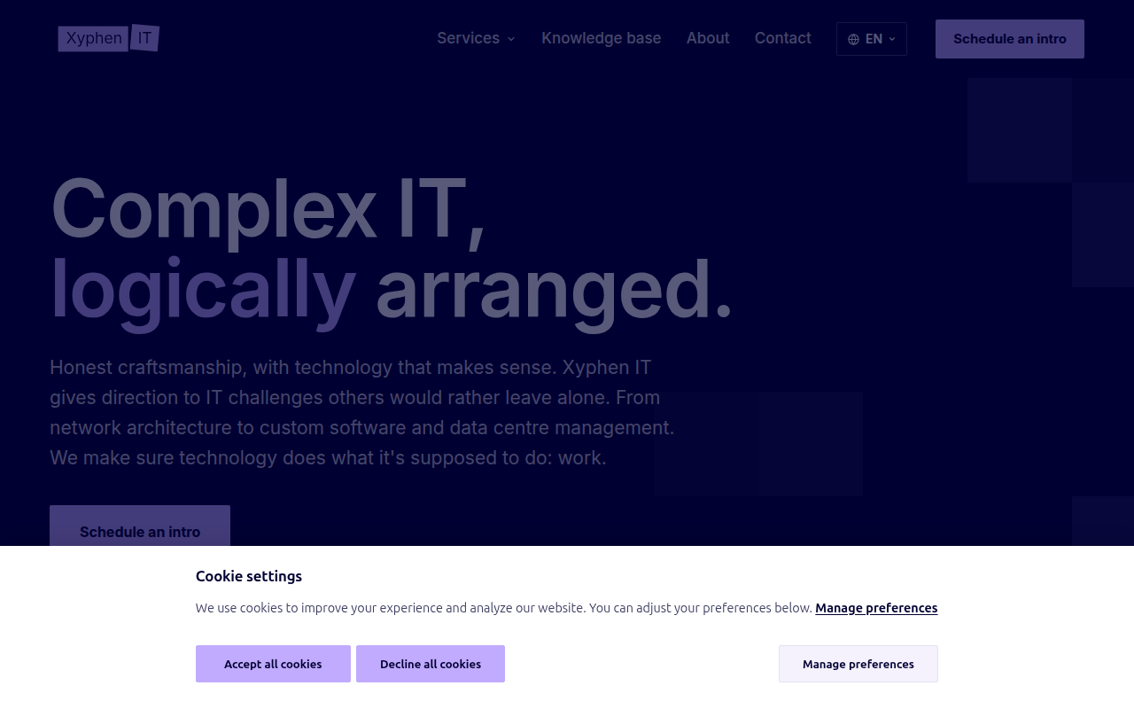 Screenshot van xyphen-it.nl