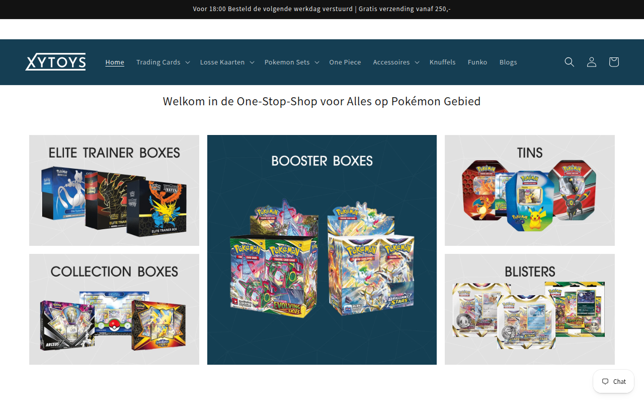 Screenshot van xytoys.nl