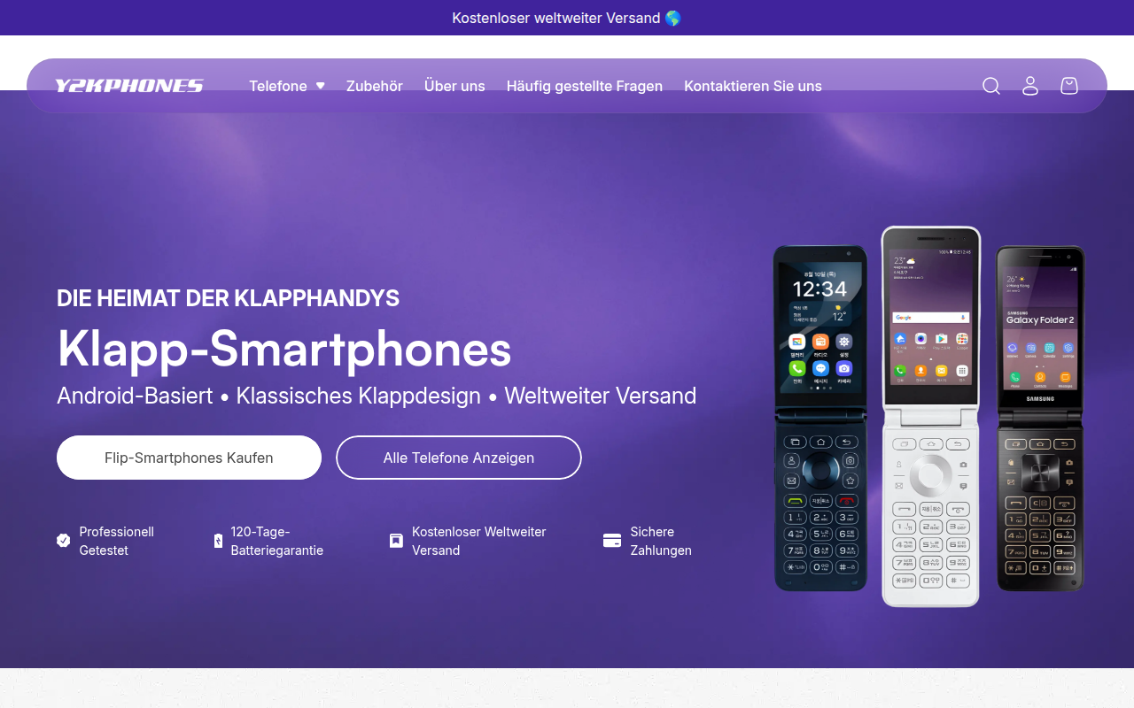 Screenshot van y2kphones.com