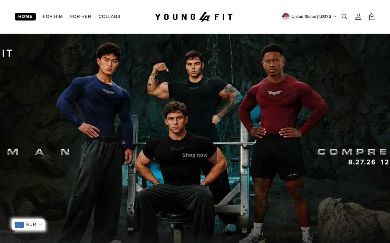 Screenshot van younglafit.com