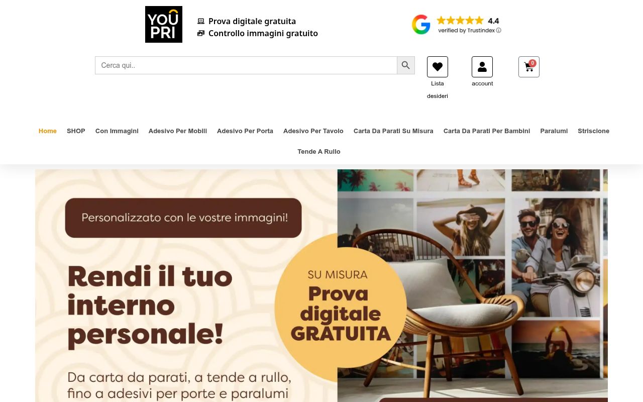 Screenshot van youpri.it
