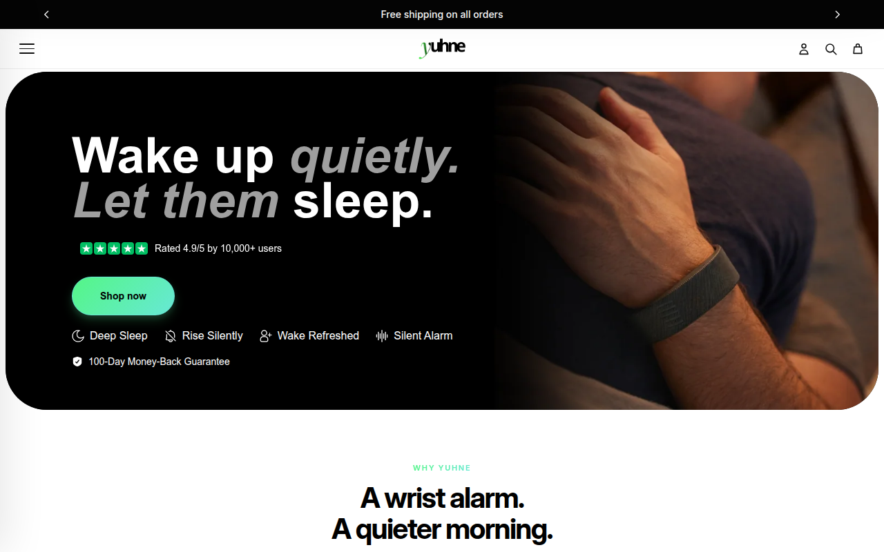 Screenshot van yuhne.com