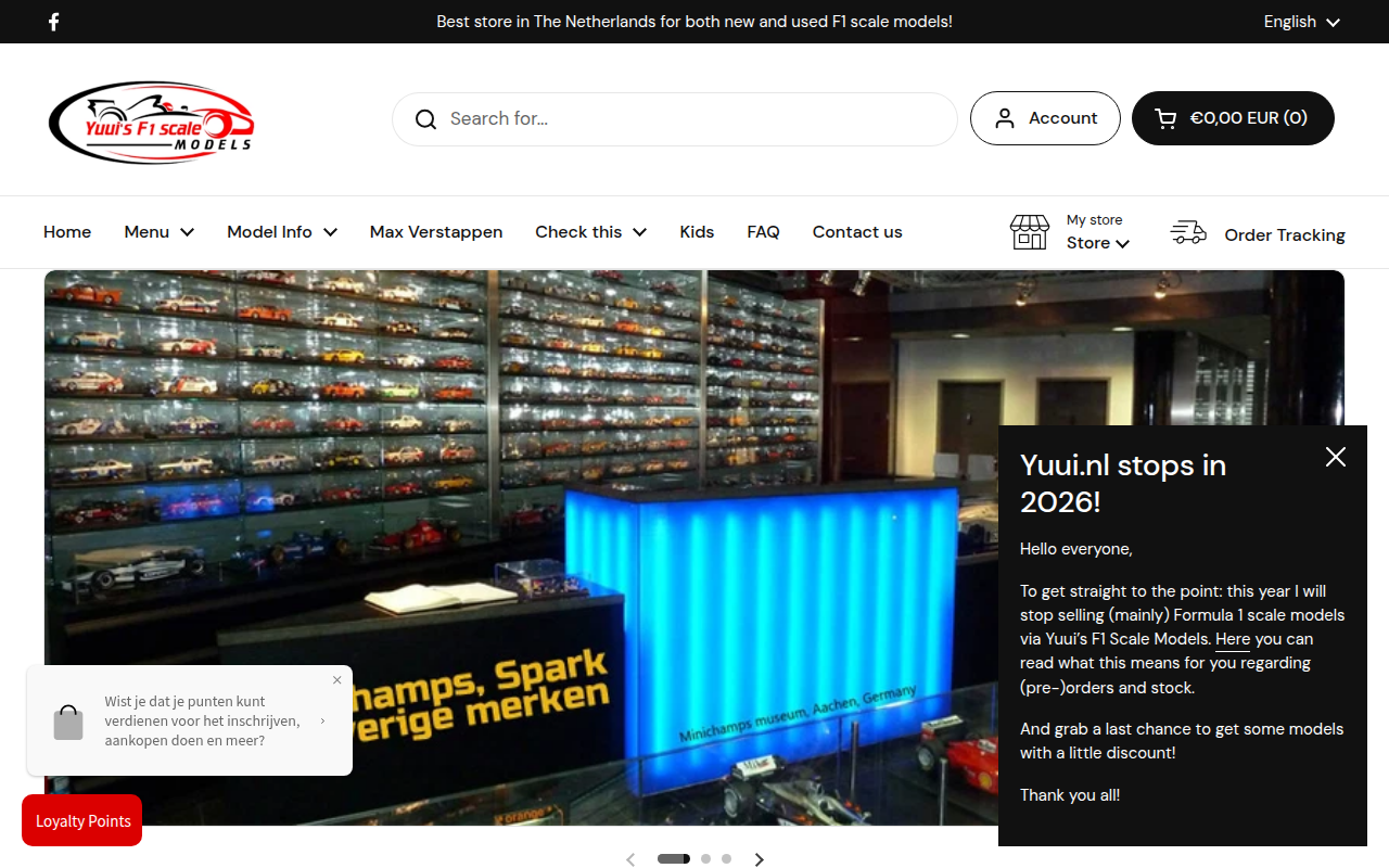 Screenshot van yuui.nl
