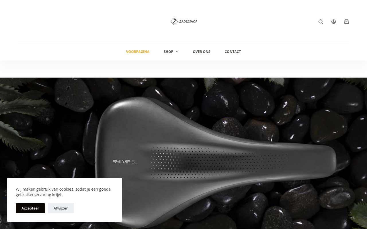 Screenshot van zadelshop.com