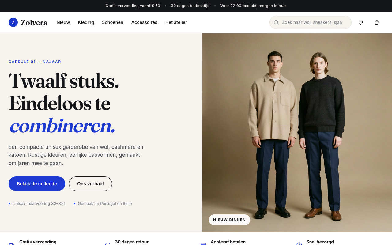 Screenshot van zalandobday.com
