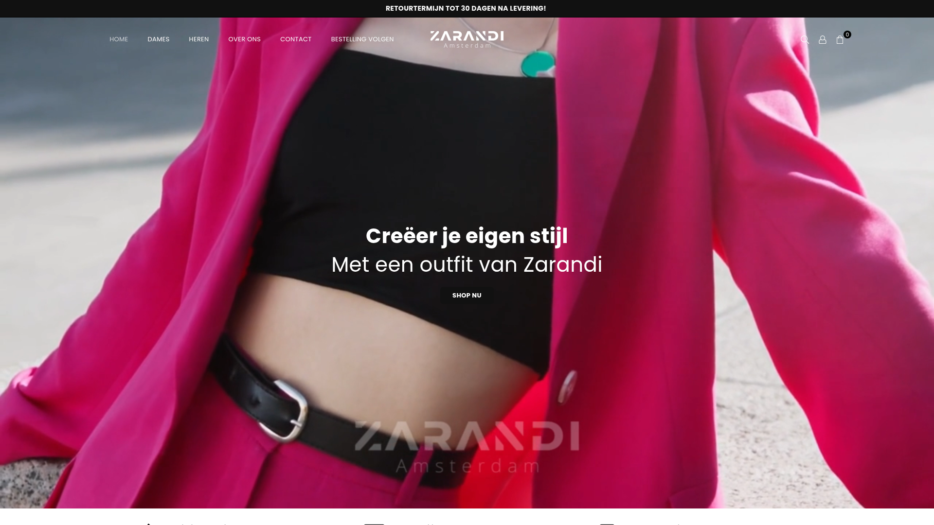 Screenshot van zarandi-amsterdam.nl