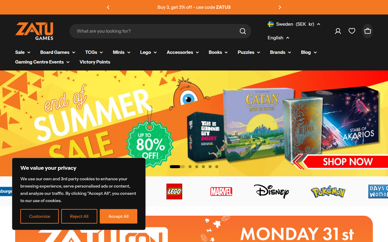 Screenshot van zatu.com