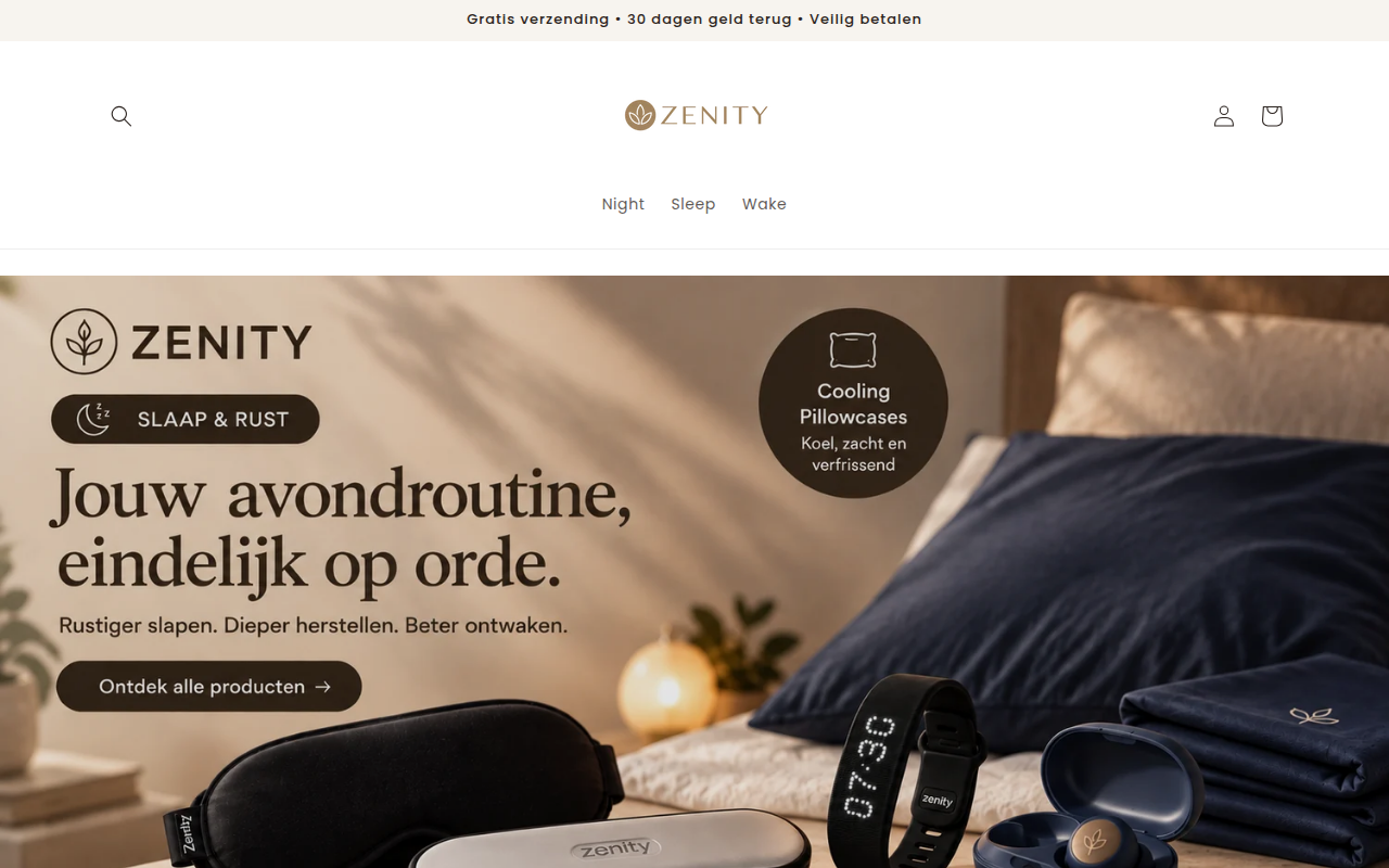 Screenshot van zenityliving.com