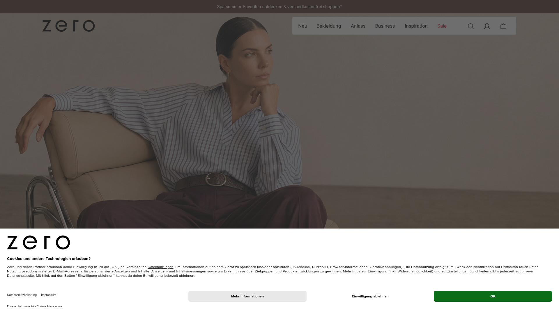 Screenshot van zero.de