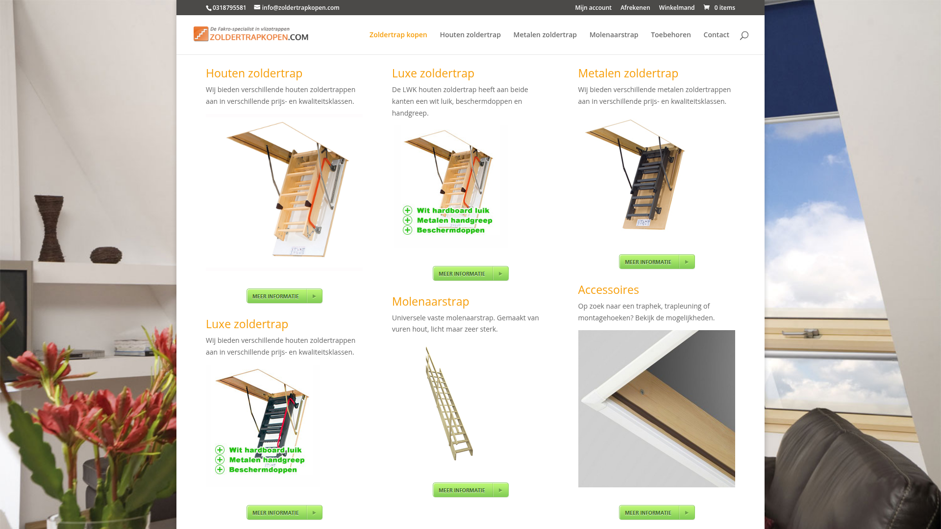 Screenshot van zoldertrapkopen.com