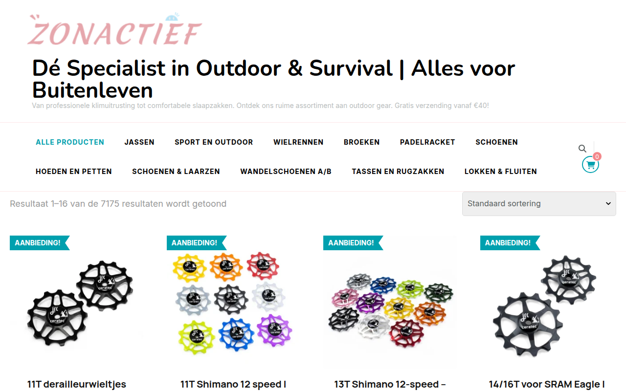 Screenshot van zonactief.com
