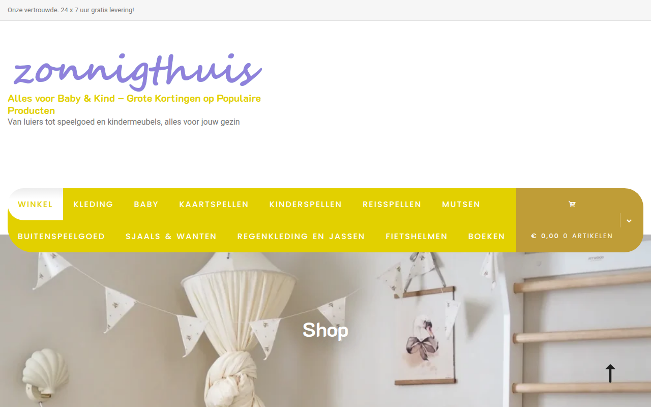 Screenshot van zonnigthuis.com