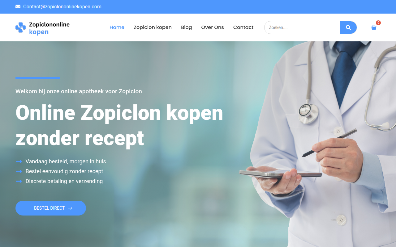 Screenshot van zopiclononlinekopen.com