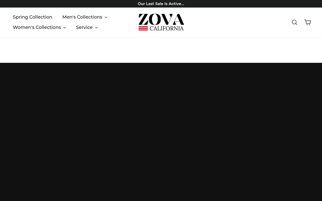Screenshot van zova-fashion.nl