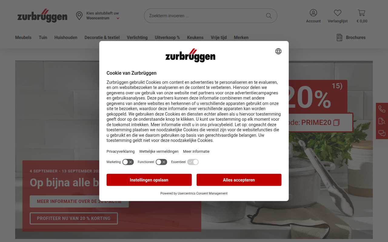Screenshot van zurbrueggen.nl