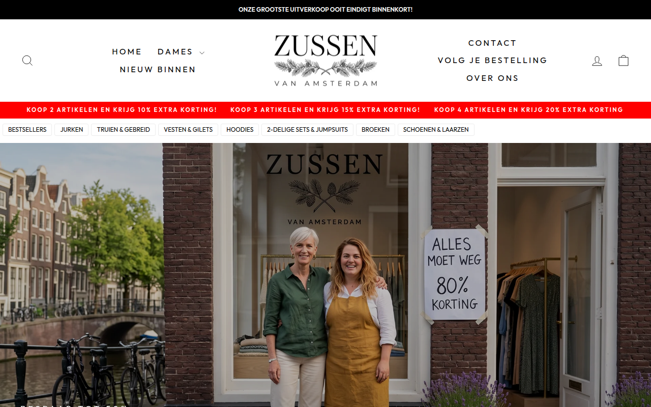 Screenshot van zussenvanamsterdam.com