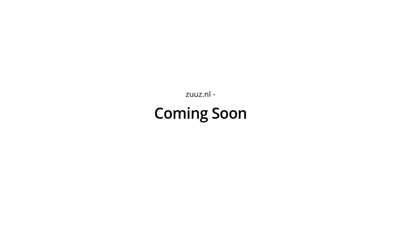 Screenshot van zuuz.nl