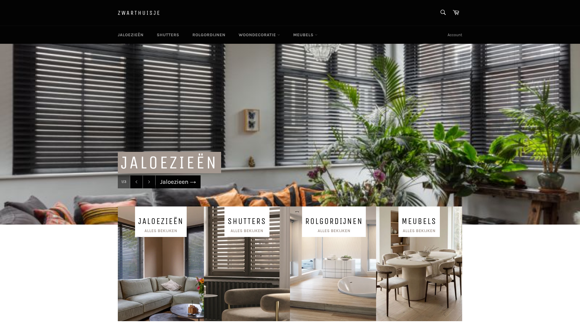 Screenshot van zwarthuisje.com
