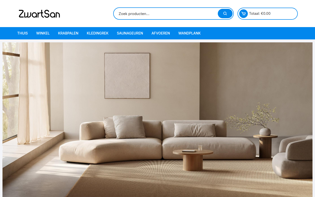 Screenshot van zwartsanitair.com